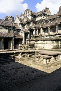 Image of UNESCO's World Heritage Site of Angkor Wat, located at Siem Reap, Cambodia.