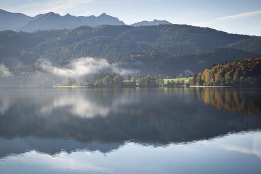 An image of the Walchensee in Bavaria Germany