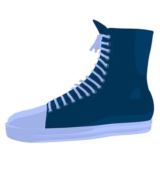 Basketball sneakers on a white background