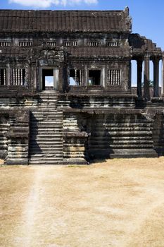 Image of UNESCO's World Heritage Site of Angkor Wat, located at Siem Reap, Cambodia.