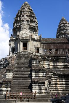 Image of UNESCO's World Heritage Site of Angkor Wat, located at Siem Reap, Cambodia.