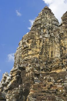 Image of the South Gate of UNESCO's World Heritage Site of Angkor Thom, Siem Reap, Cambodia. 