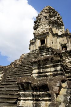 Image of UNESCO's World Heritage Site of Angkor Wat, located at Siem Reap, Cambodia.