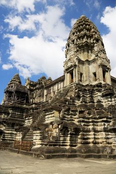 Image of UNESCO's World Heritage Site of Angkor Wat, located at Siem Reap, Cambodia.