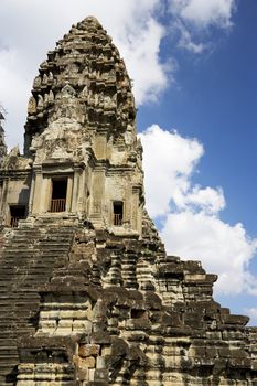 Image of UNESCO's World Heritage Site of Angkor Wat, located at Siem Reap, Cambodia.