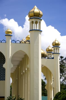 Image of an old mosque in Malaysia.