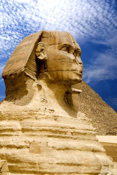 The Sphinx and The Great Pyramid, Egypt.