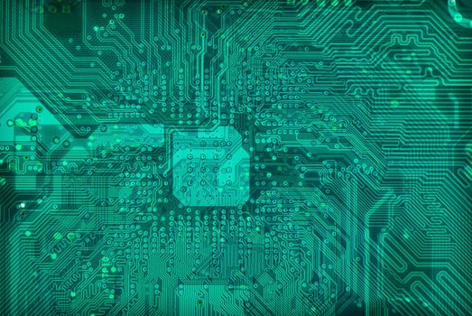 Tech industrial electronic light green background texture