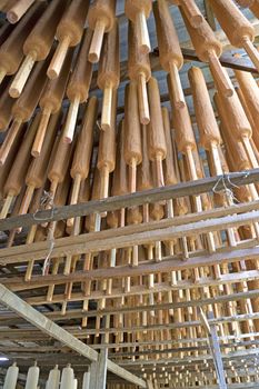 Image of joss sticks at a factory in Malaysia.