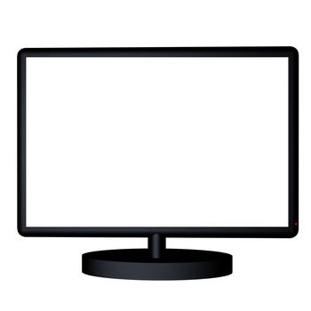 3D render of a tv with empty screen