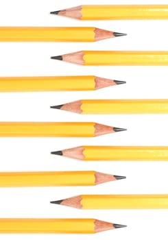 Pencils isolated on a white background