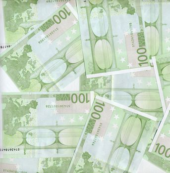 Euro bank notes money (European Union currency)