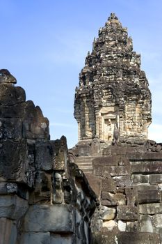 Image of UNESCO's World Heritage Site of Preah Ko, located at Siem Reap, Cambodia.