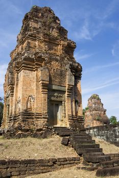 Image of UNESCO's World Heritage Site of Preah Ko, located at Siem Reap, Cambodia.