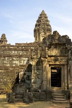 Image of UNESCO's World Heritage Site of Preah Ko, located at Siem Reap, Cambodia.