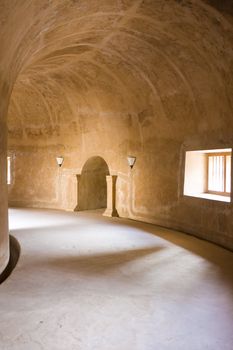 Image of a tunnel at an ancient royal building at Taman Sari Royal Water Park, Yogyakarta, Indonesia.