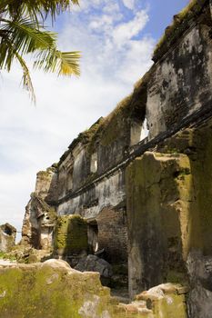 Image of the ruins of Taman Sari Royal Water Park, Yogyakarta, Indonesia.