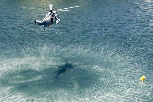 the austrlian navy practicing a rescue operation