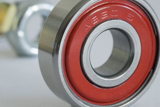 a bearing from a skateboard wheel rated at ABEC 5 (Annular Bearing Engineering Committee)