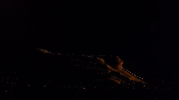 Night over Hafjell ski-resort