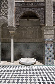 The Koranic school (madressa) el Attarin located in the medina of Fez - Best of Morocco