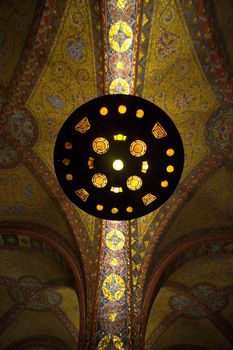 Beautiful antique lamp in famous Wartburg castle