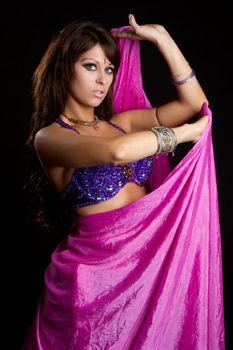 Beautiful exotic belly dancer woman