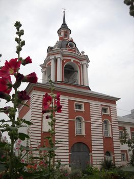 Church, Pokrovsk, a cathedral, Moscow, summer, a temple, Christianity, red, the area, domes, a monument