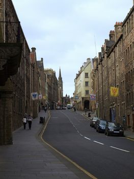 View of the city of Edinburgh in Scotland