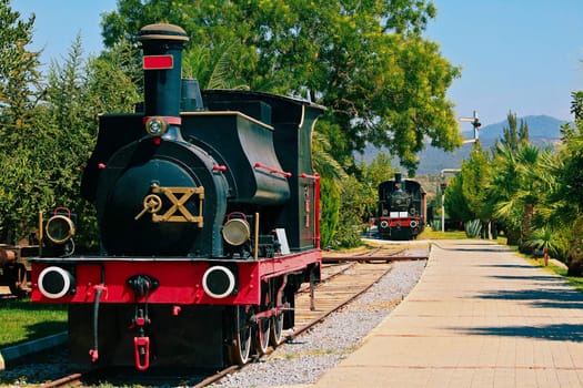 Parking of steam locomotives in Turkey