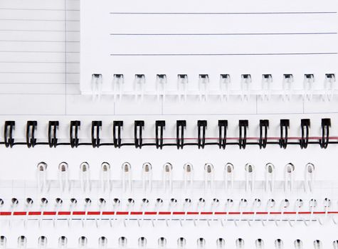 blank notebook sheet pile notebooks with spring