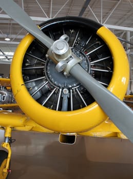 A closeup of the propeller.