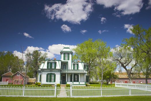 Farm and house of the famous Buffalo Bill near North Platte in Nebraska 