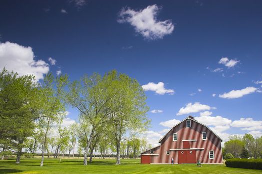 Farm and house of the famous Buffalo Bill near North Platte in Nebraska 