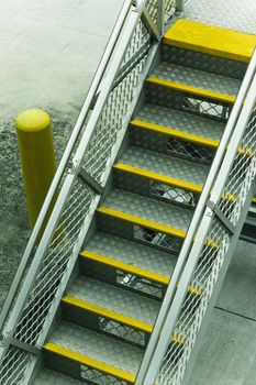 Metal stairs at Melbourne Airport, Australia