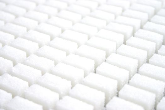 A plenty of white lump sugar