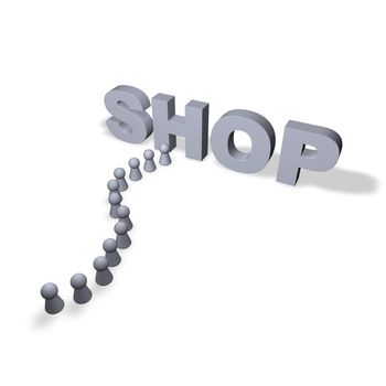 shop text in 3d and play figures