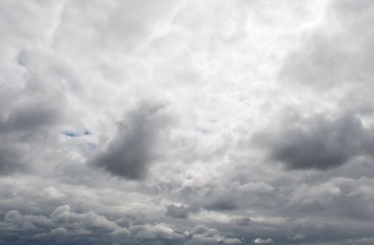 Sky with dark clouds before a thunderstorm