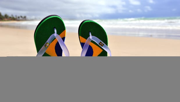 Brazilian Flipflop on the beach