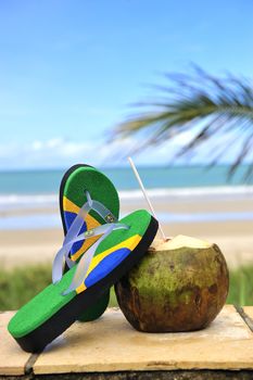 Brazilian Flipflop on the beach