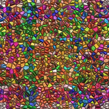 seamless texture of bright and colorful mosaic tiles