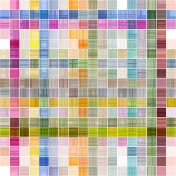 colorful seamless texture of checks, partly in rows