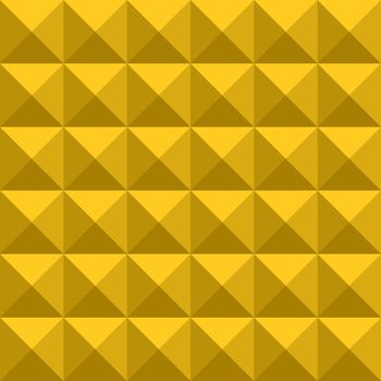 seamless texture of gold squares splitted in triangles