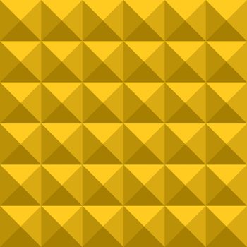 seamless texture of gold squares splitted in triangles