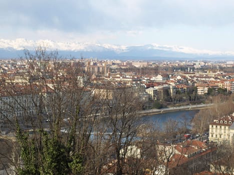 Turin panorama seen from the hill nearby