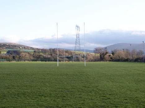 Multi sports playground for soccer football and rugby
