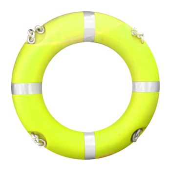 Life buoy isolated over a white background