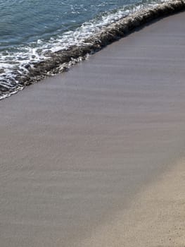 Detail from a typical beach on the Mediterranean island of Malta