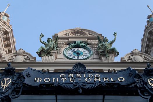 A view of the facade of the famous casino Monte Carlo