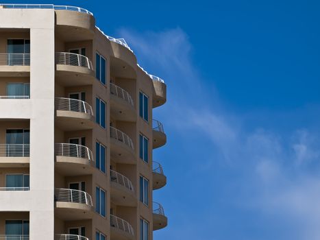 Typical modern residential structure in the Mediterranean